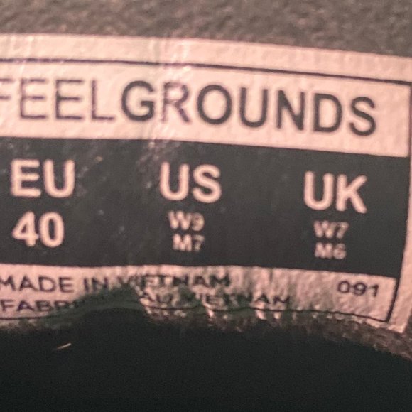 FeelGrounds Highrise Luxe Size 40 Gum Black - Picture 4 of 4